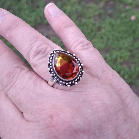 **** Sale **** New Bi-Color Tourmaline 925 Silver Ring.  - Picture 9 of 12